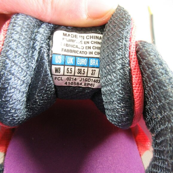 Mizuno womens 3tone red Wave Rider 17 lightweight running shoes 8 M - Picture 5 of 6